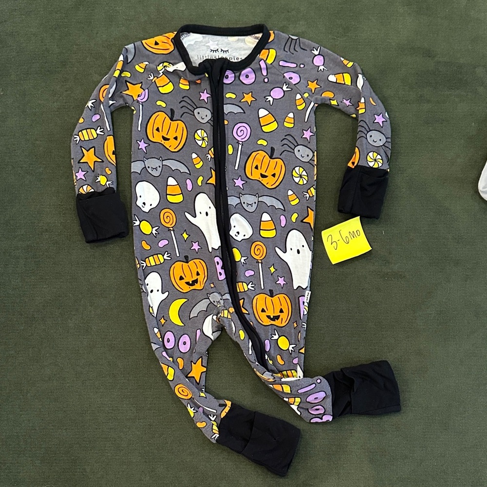 Little Sleepies Halloween sleeper, size 3-6 mo!